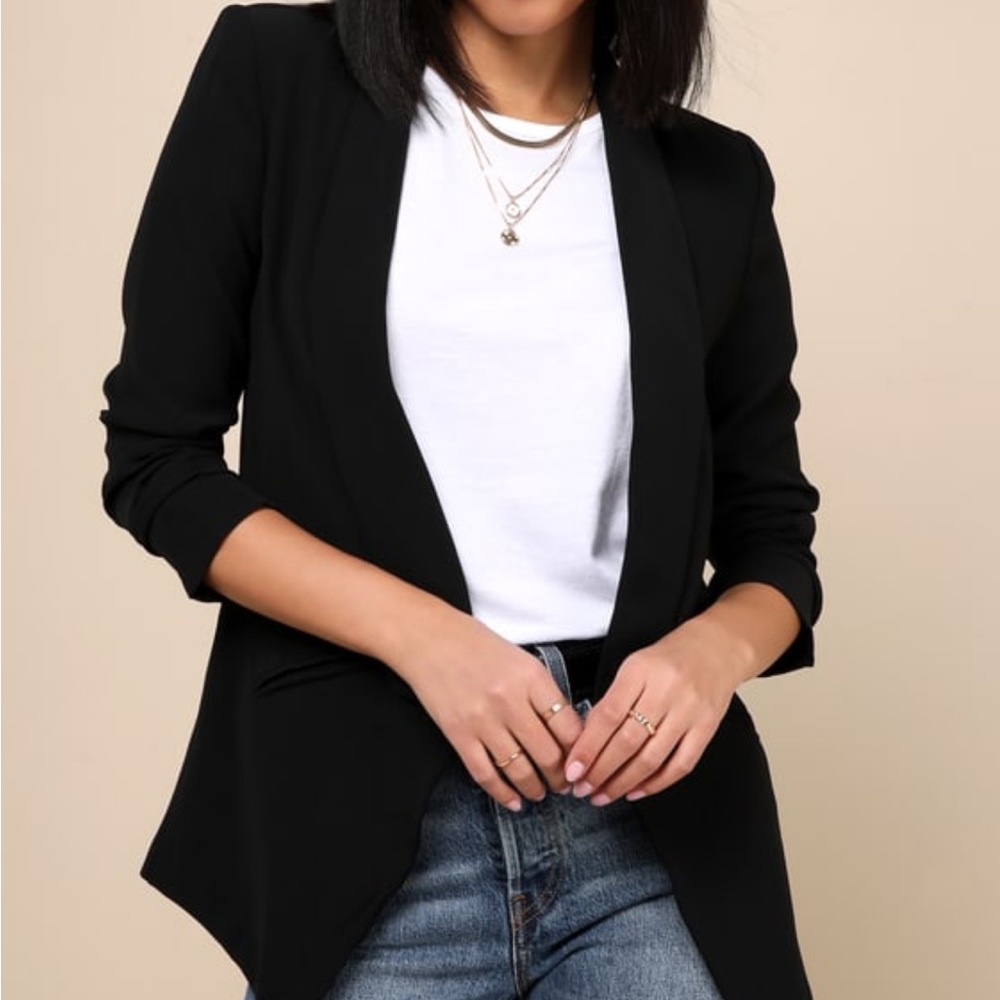 Lulus Miss Punctuality Lightweight Blazer size xs